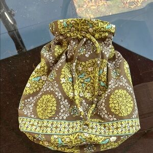 Vera Bradley Brown and Yellow Floral Bag